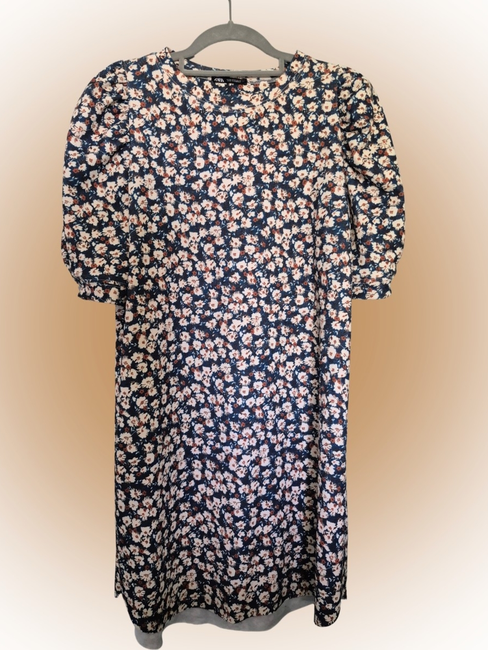 Zara Puff-Sleeve Mini Dress